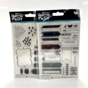 Clear Stamps Planner Bible Church Boarders Frames Texture Faith Hope Love God